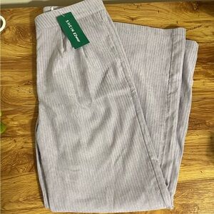 SHEIN EZwear High Waist Cord Wide Leg Pants